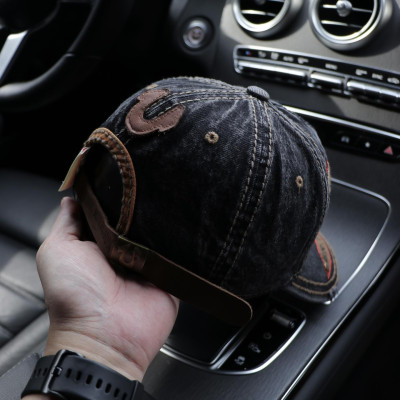 Nón kết, mũ lưỡi trai Ông Địa đàn 79 phối vải jeans form đẹp thời trang đường phố