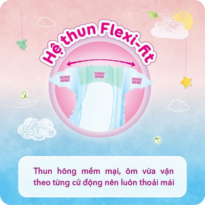 Tã dán sơ sinh êm mềm khô thoáng Bobby