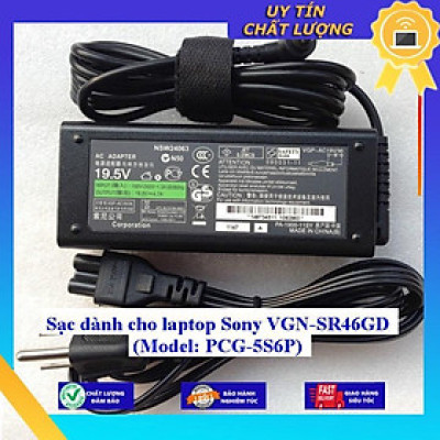 Sạc dùng cho laptop Sony VGN-SR46GD (Model: PCG-5S6P) - Hàng Nhập Khẩu New Seal