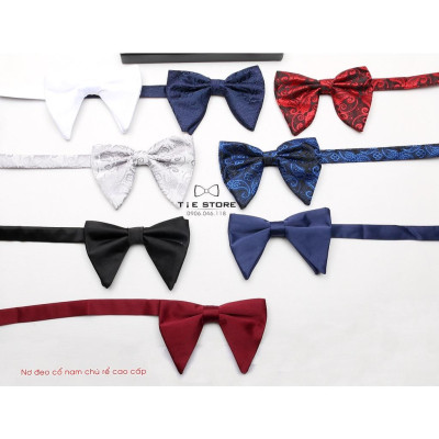 NHIỀU MẪU Nơ Đeo Cổ Nam Chú Rể Cánh Dài, Nơ Nam Đẹp, Nơ MC Ca Sỹ -  Full box