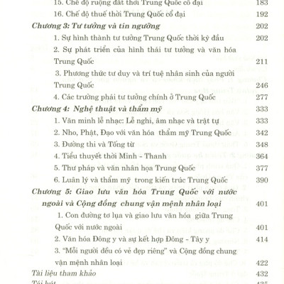 Văn Hóa Trung Hoa - Lịch Sử Và Hiện Tại (Sách Tham Khảo) 