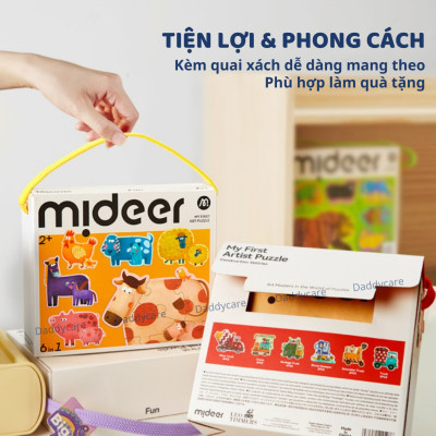 Đồ Chơi Ghép Hình Cho Bé Mideer My First Puzzle Chủ đề Động Vật Nông Trại