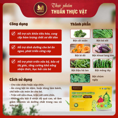 Bột Rau Củ Hữu Cơ Nguyên Chất Sấy Lạnh Cho Bé Dalahouse Hộp 21g/63g - Hỗ Trợ Tiêu Hóa, Cung Cấp Chất Xơ Dồi Dào, Hỗ Trợ Dinh Dưỡng Cho Bé Ăn Ngon, Hỗ Trợ Phát Triển Não Bộ, Bảo Vệ Thị Giác, Tăng Cường Khả Năng Nhận Thức Và Học Hỏi Của Bé