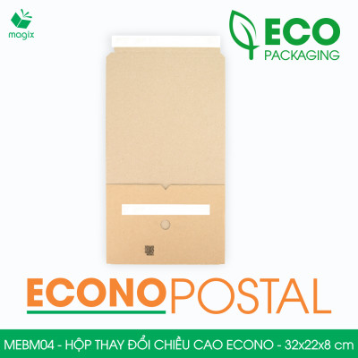 MEBM04 - 32x22x8 cm - 20 hộp carton thay đổi chiều cao siêu tiết kiệm - Hộp đóng sách, hộp gói hàng