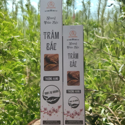 Hộp 100 nén nhang Trầm Bắc dài 29cm -Không dùng hóa chất, ít khói, mùi hương dịu nhẹ