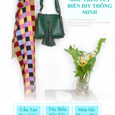 Bộ Móc Treo Quần Áo Nam Châm Thông Minh DIY