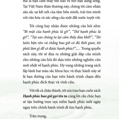 Sách - Hạnh Phúc Bao Giờ Gọi Tên Ta