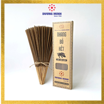 Nhang sạch Dương Minh hộp 180cây 30cm 100% thành phần tự nhiên hương nhang dịu nhẹ ít khói dùng thờ cúng thắp hương, thư giãn, thanh lọc không khí