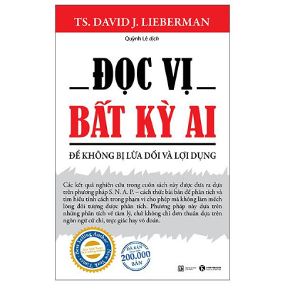 Sách - Đọc Vị Bất Kỳ Ai - Để Không Bị Lừa Dối Và Lợi Dụng (Tái Bản 2025)
