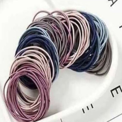 Set 100 dây chun buộc tóc trơn các màu