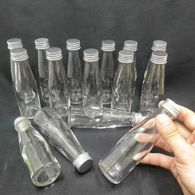 Lọ Thủy Tinh Nhỏ 100ml (combo 15 cái) trụ cao nắp thiếc bạc – Chai thủy tinh nhỏ - Chai thủy tinh đựng thức uống