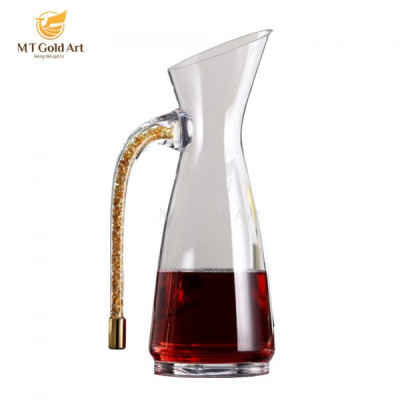 Bình chiết pha lê đúc vàng D03 MT Gold Art- Hàng chính hãng, trang trí nhà cửa, quà tặng sếp, đối tác, khách hàng.