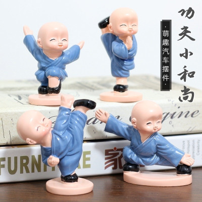 Bộ 4 Chú Tiểu Múa Võ Áo Xanh GROFA - Hàng chính hãng