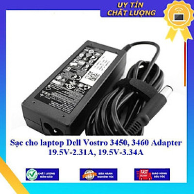 Sạc cho laptop Dell Vostro 3450 3460 Adapter 19.5V-2.31A 19.5V-3.34A - Hàng Nhập Khẩu New Seal