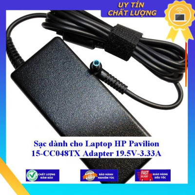 Sạc dùng cho Laptop HP Pavilion 15-CC048TX Adapter 19.5V-3.33A - Hàng Nhập Khẩu New Seal