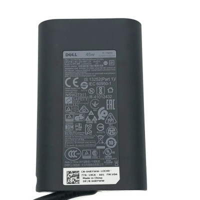 Sạc dành cho Laptop Dell Latitude 12 7275 Adapter 20V-2.25A Type-C hàng nhập khẩu.