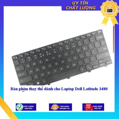 Bàn phím dùng cho Laptop Dell Latitude 3480 - Hàng Nhập Khẩu New Seal