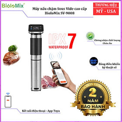 Máy nấu chậm Sous Vide BioloMix SV-9008 kết nối Wifi, công suất 1300W-Hàng chính hãng