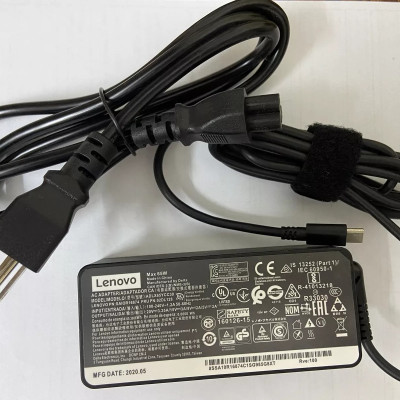 Sạc dành cho Laptop Lenovo ThinkPad X13 Yoga Gen 1 20SX 20SY, L390, L490,ThinkPad X1 Carbon 7th 8th Gen USB-C Hàng nhập khẩu.