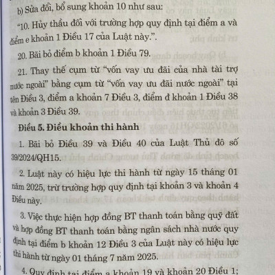 Luật Sửa Đổi, Bổ Sung Một Số Điều Của Luật Quy Hoạch, Luật Đầu Tư, Luật Đầu Tư Theo Phương Thức Đối Tác Công Tư Và Luật Đấu Thầu Năm 2024