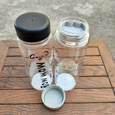 Bình nước tritan Yamada Bow Wow | Meow 500ml - Hàng Nội Địa Nhật Bản