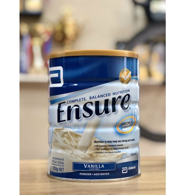 Sữa Ensure Úc cho người già, người gầy yếu suy dinh dưỡng, người sau phẫu thuật, cung cấp dinh dưỡng giúp hồi phục sức khỏe - OZ Slim Store -850g/lon