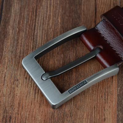 Thắt Lưng Da Bò Chính hãng COWATHER XF004 Nâu