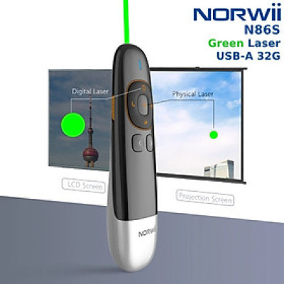 Bút trình chiếu Laser kĩ thuật số NORWii N86S dùng cho màn hình LED và màn chiếu, hàng chính hãng