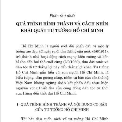 Những nhận thức cơ bản về Tư tưởng Hồ Chí Minh