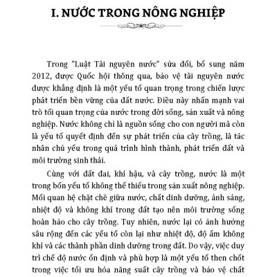 Nông Nghiệp Xanh Và Sạch - Kỹ Thuật Tưới Trong Nông Nghiệp Xanh