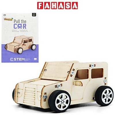 Đồ Chơi Lắp Ráp 3D STEM Bằng Gỗ - Pull The Car - Chuang Huang CH2038