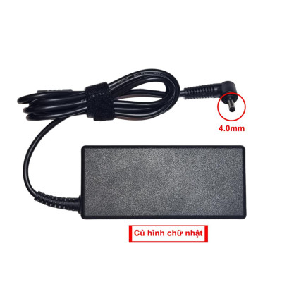Sạc TeemoPC dùng Tương Thích Cho laptop Asus 65w 3.42a chân nhỏ 4.0mm kèm dây nguồn - Củ sạc hình vuông TESE Hàng Nhập Khẩu