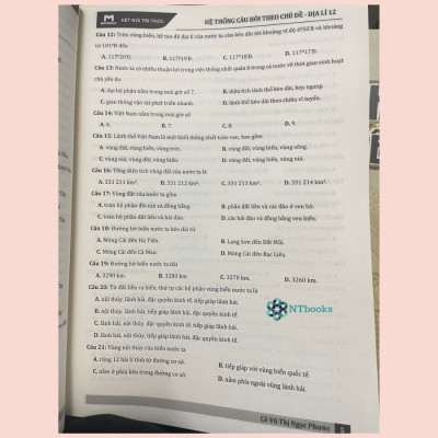 Sách Hệ Thống Câu Hỏi Theo Chủ Đề Môn Địa Lý - Vũ Thị Ngọc Phước