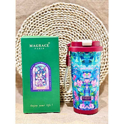 BÌNH ĐỰNG NƯỚC KÈM ỐNG HÚT MAGRACE PARIS 500ML Hàng chính hãng