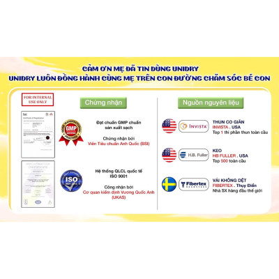 Tã quần UniDry Siêu khô thoáng gói Jumbo mới size XL