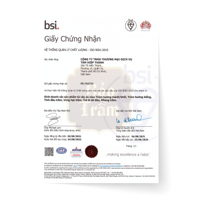 Nụ Trầm Búp Sen Thác Khói – Hộp Vàng 50g | Bảo Trầm – Hương Trầm Dịu Nhẹ, Tự Nhiên