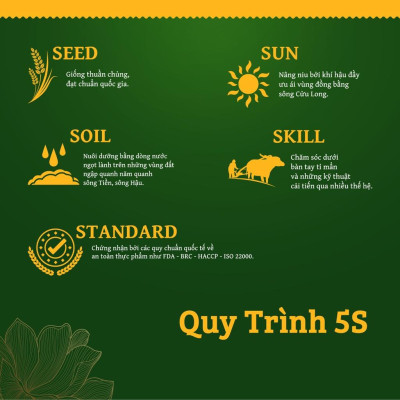 Gạo thơm thượng hạng Nàng Sen Tài Lộc 4kg