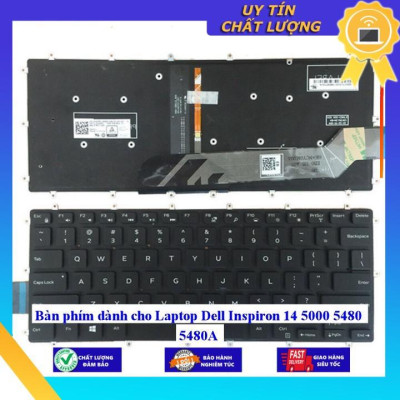 Bàn phím dùng cho Laptop Dell Inspiron 14 5000 5480 5480A  - Hàng Nhập Khẩu New Seal