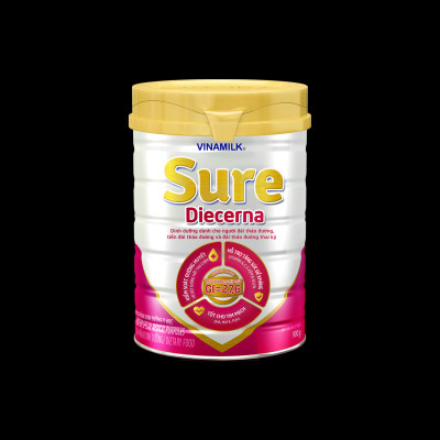 Sữa bột Dành Cho Người Tiểu Đường Vinamilk Sure Diecerna - 900g