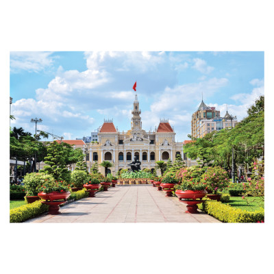 Tranh xếp Hình Tia Sáng  Trụ Sở UBND Thành Phố Tia Sáng (2035 Mảnh Ghép)