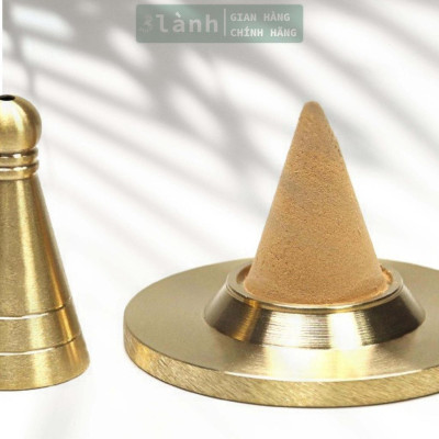 Khuôn Tạo Hình Trầm Nụ Hình Chóp ĐồngNguyên Chất Tạo Khối Hình Chóp Dễ Dàng Xông Trầm Thư Giãn 3 Lành Quà 3.3