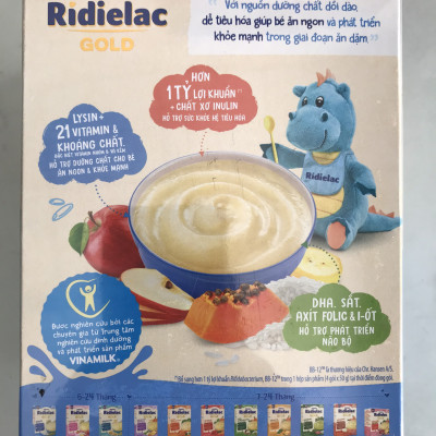 BỘT ĂN DẶM RIDIELAC GOLD 3 VỊ NGỌT - HỘP GIẤY 200G