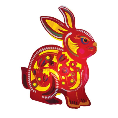 Lồng đèn Trung Thu - Lồng đèn trang trí "Ký ức tuổi thơ" hình Thỏ (size mini)