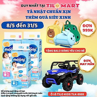 Combo 3 Gói Tã Quần Cao Cấp Moony Nhật Bản size L44 Bé Gái