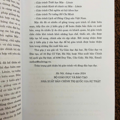Giáo Trình Chủ Nghĩa Xã Hội Khoa Học (Dành Cho Bậc Đại Học Hệ Không Chuyên Lý Luận Chính Trị)