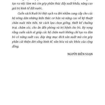 Nông Nghiệp Xanh Và Sạch - Nuôi Bò Thịt Sạch