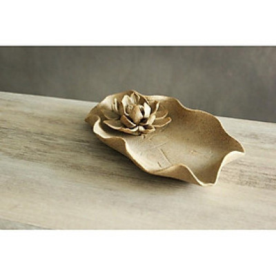 Đĩa đốt trầm đắp sen nổi DDT44