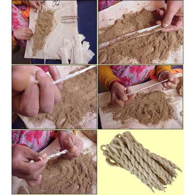 Hương nhang dây thủ công Nepal Túi có kèm đế cắm Rope incense