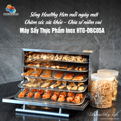 Máy sấy thực phẩm gia đình 5 khay Septree DBC-05A hẹn giờ sấy khô tự ngắt, hàng chính hãng