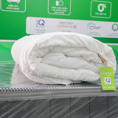 Topper EVERON ,Tấm Tăng Tiện Ích Màu Trắng Dày 5cm-7cm - Hàng Chính Hãng